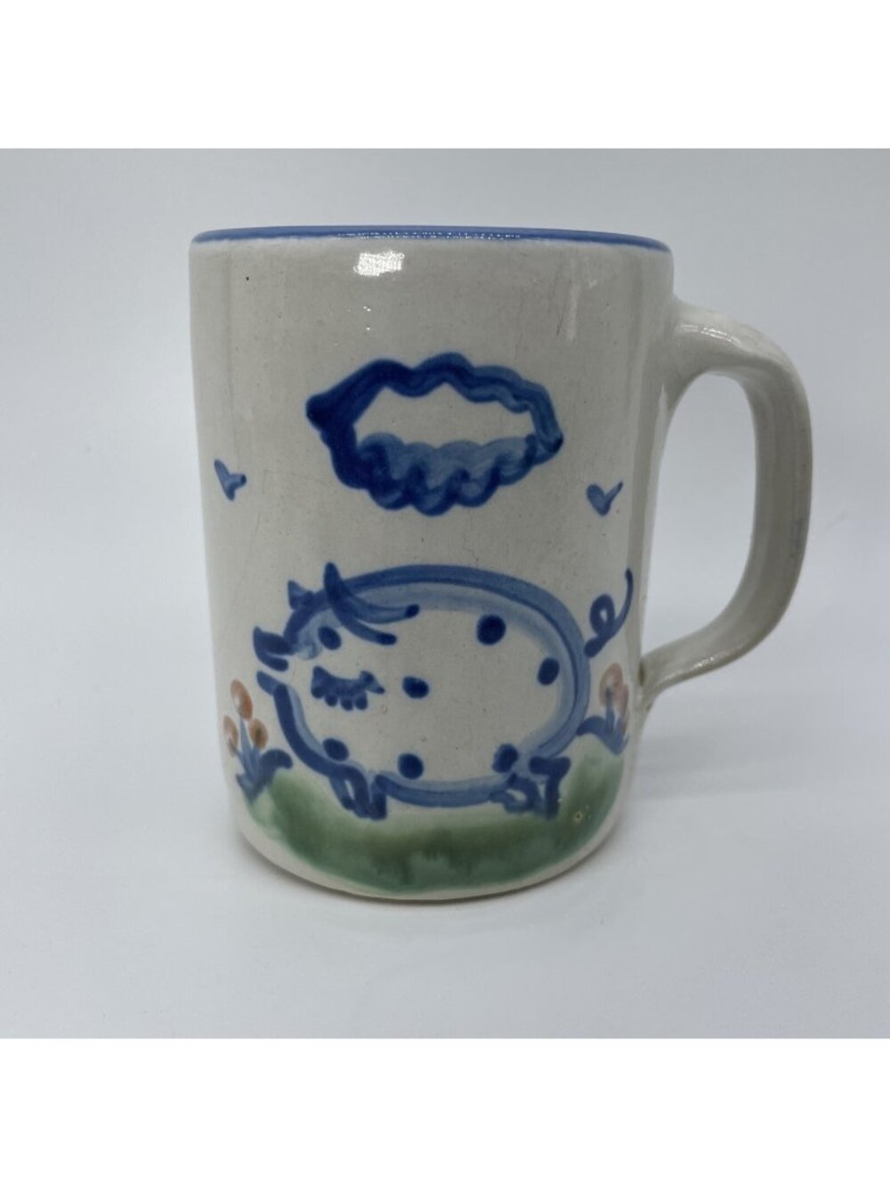 M A Hadley Pottery Pig Swine Oink Bacon Mug Manufacturers Errors READ